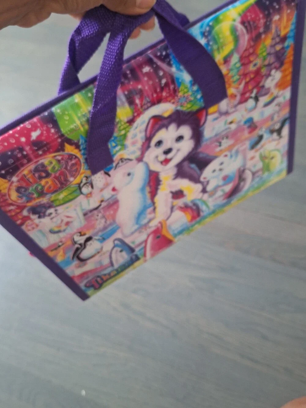 Lisa Frank Trifold Binder Folder Organizer 